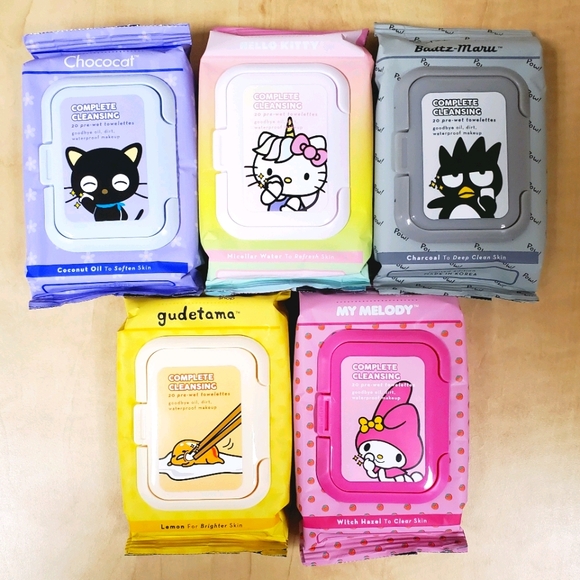 Hello Kitty Other - Creme Shop Cleansing Towlettes Wipes Sanrio 5 Set